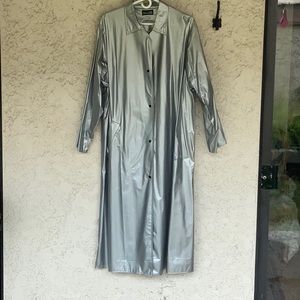 Silver raincoat